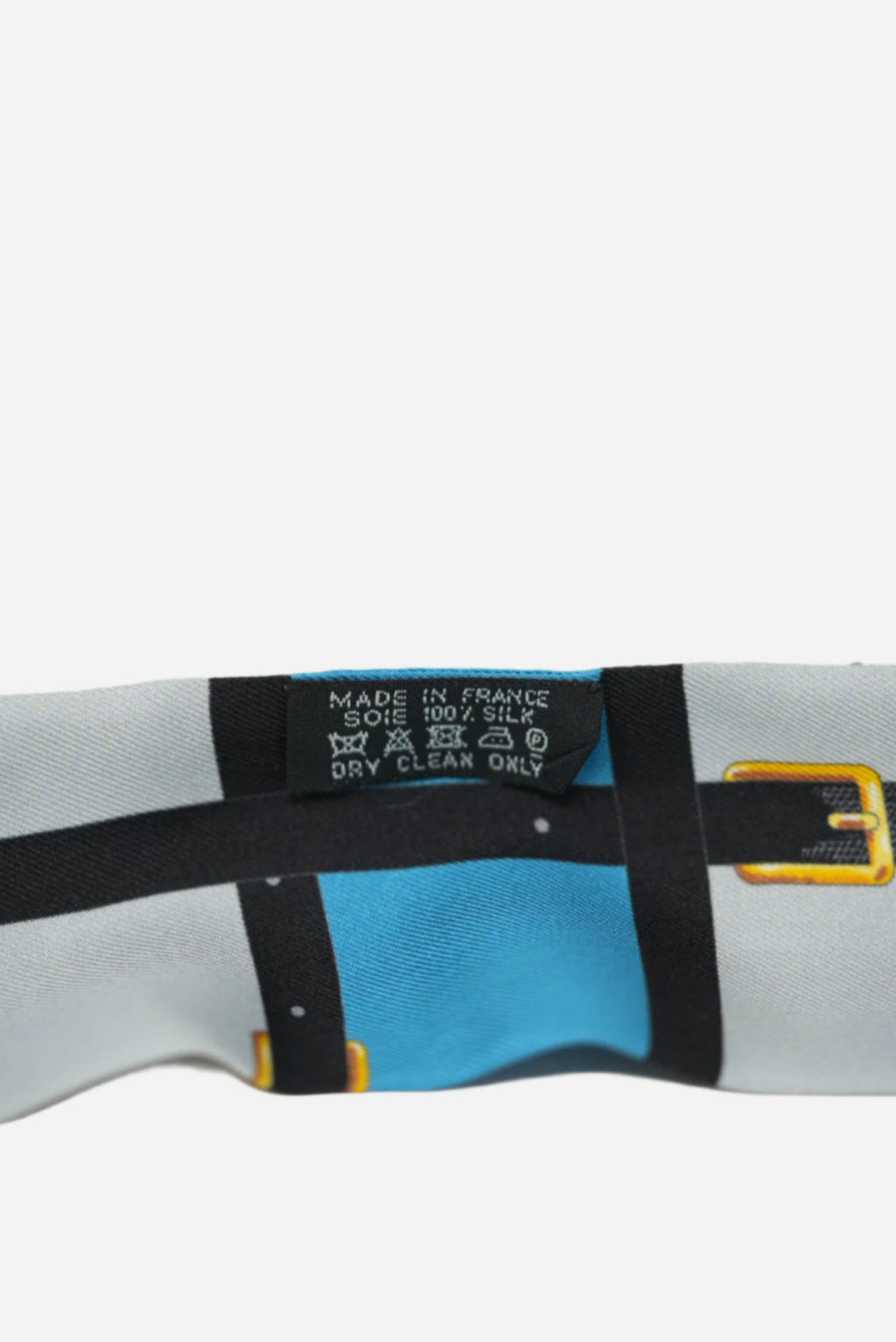 Hermes Blue Multicolor Silk Twilly