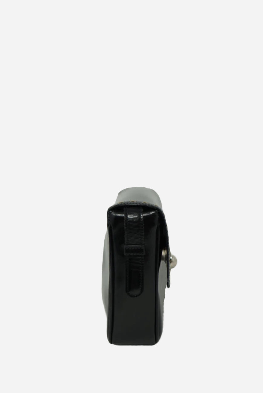 Celine Black Leather Crossbody Bag