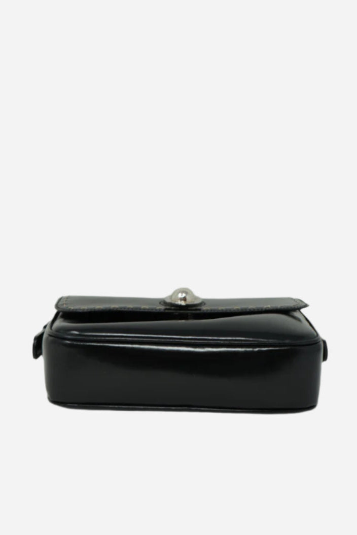 Celine Black Leather Crossbody Bag