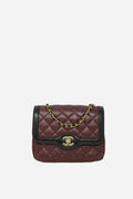 Pre-Owned Chanel 2015-2016 Lambskin Mini Two-Tone Day Flap Bag