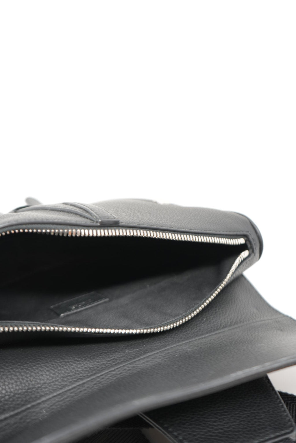 Dior Saddle Bag Black Grained Calfskin