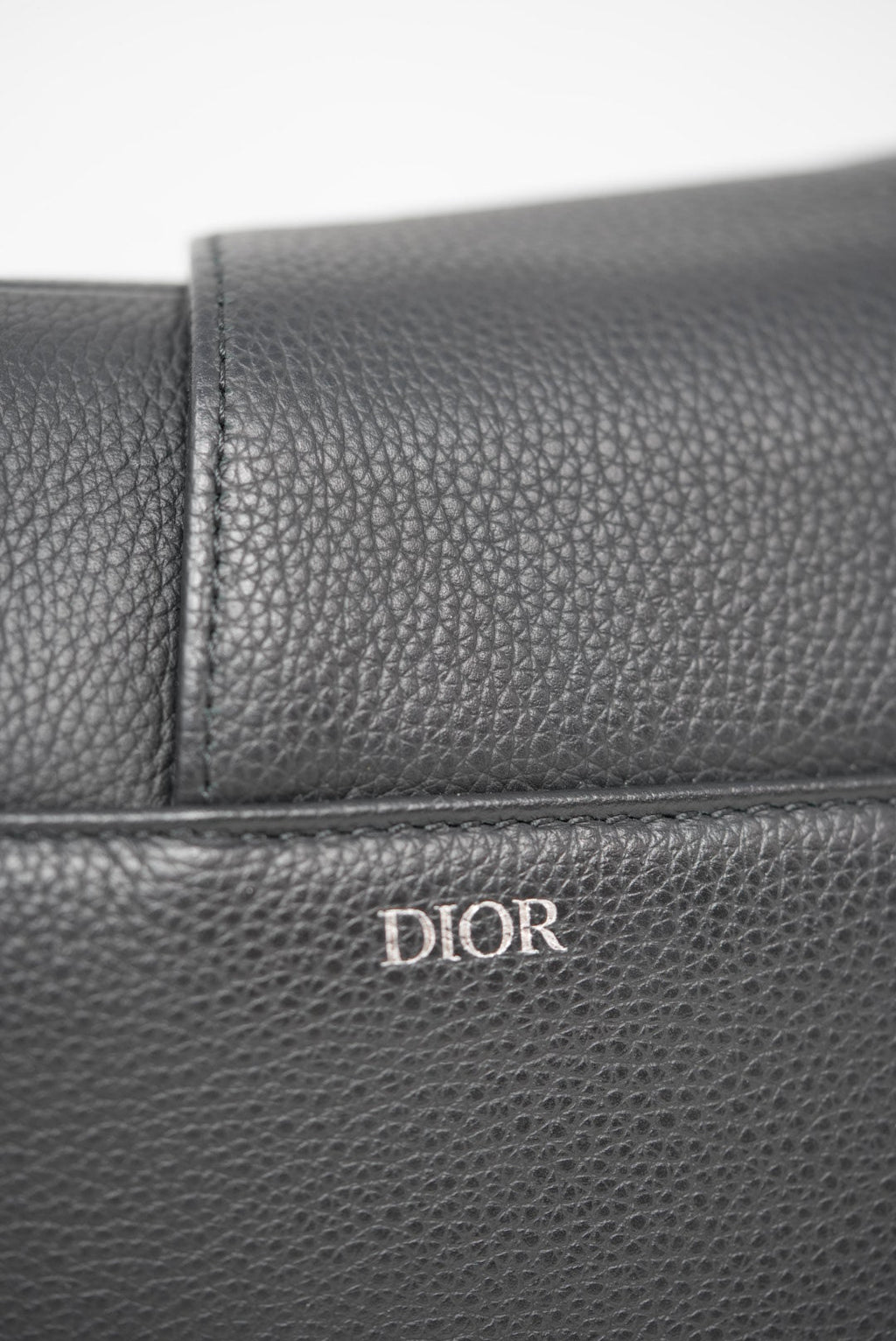 Dior Saddle Bag Black Grained Calfskin
