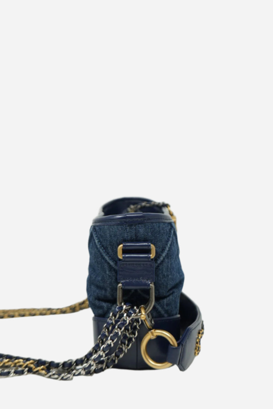 Pre-owned Chanel 2020 Small Denim Gabrielle Denim Hobo Bag