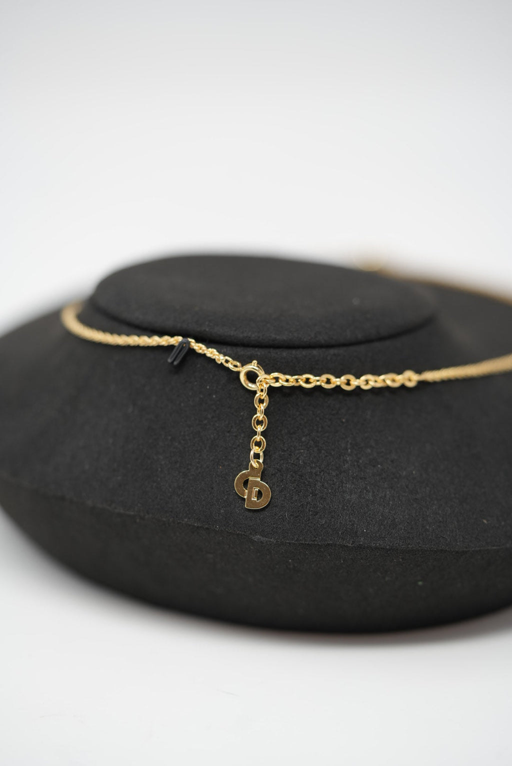 Dior Vintage Gold-Tone CD Round Necklace