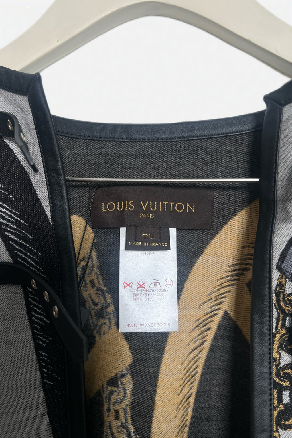 Louis Vuitton Wool/Silk Multicolor Coat Cape Oversized Oversized