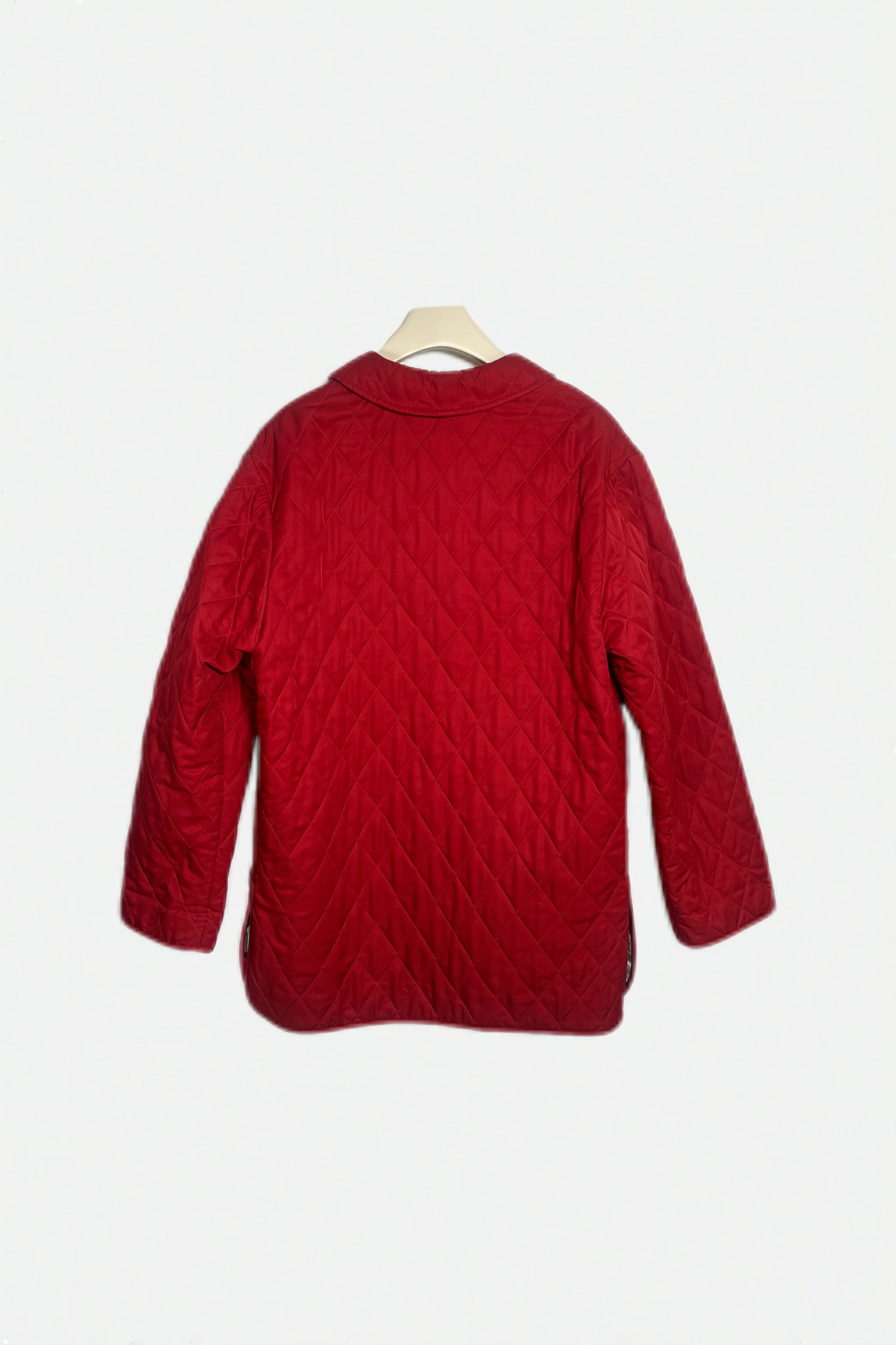 Burberry Red Quilted Jacket Size S