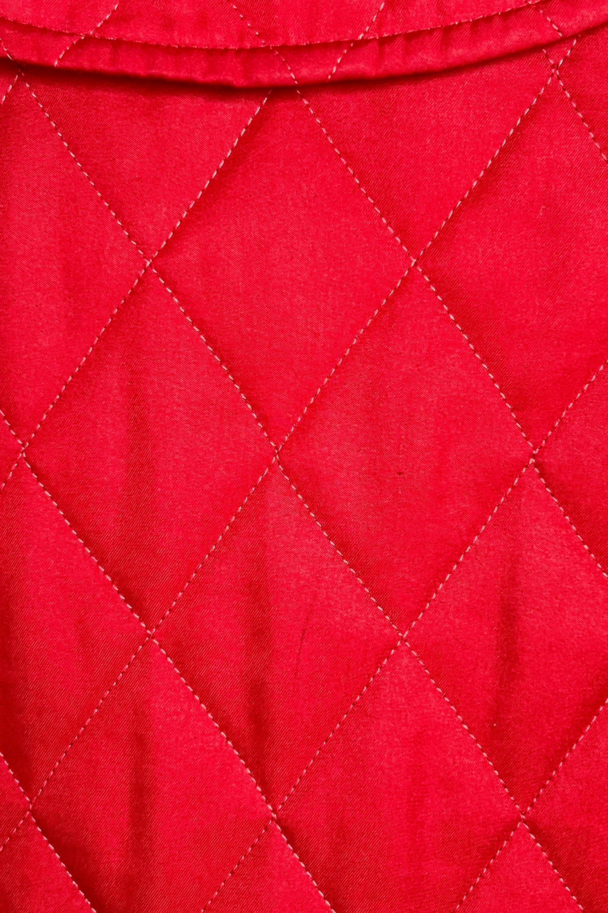 Burberry Red Quilted Jacket Size S