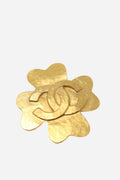 Pre-Owned CHANEL 1995 Clover Brooch Pin