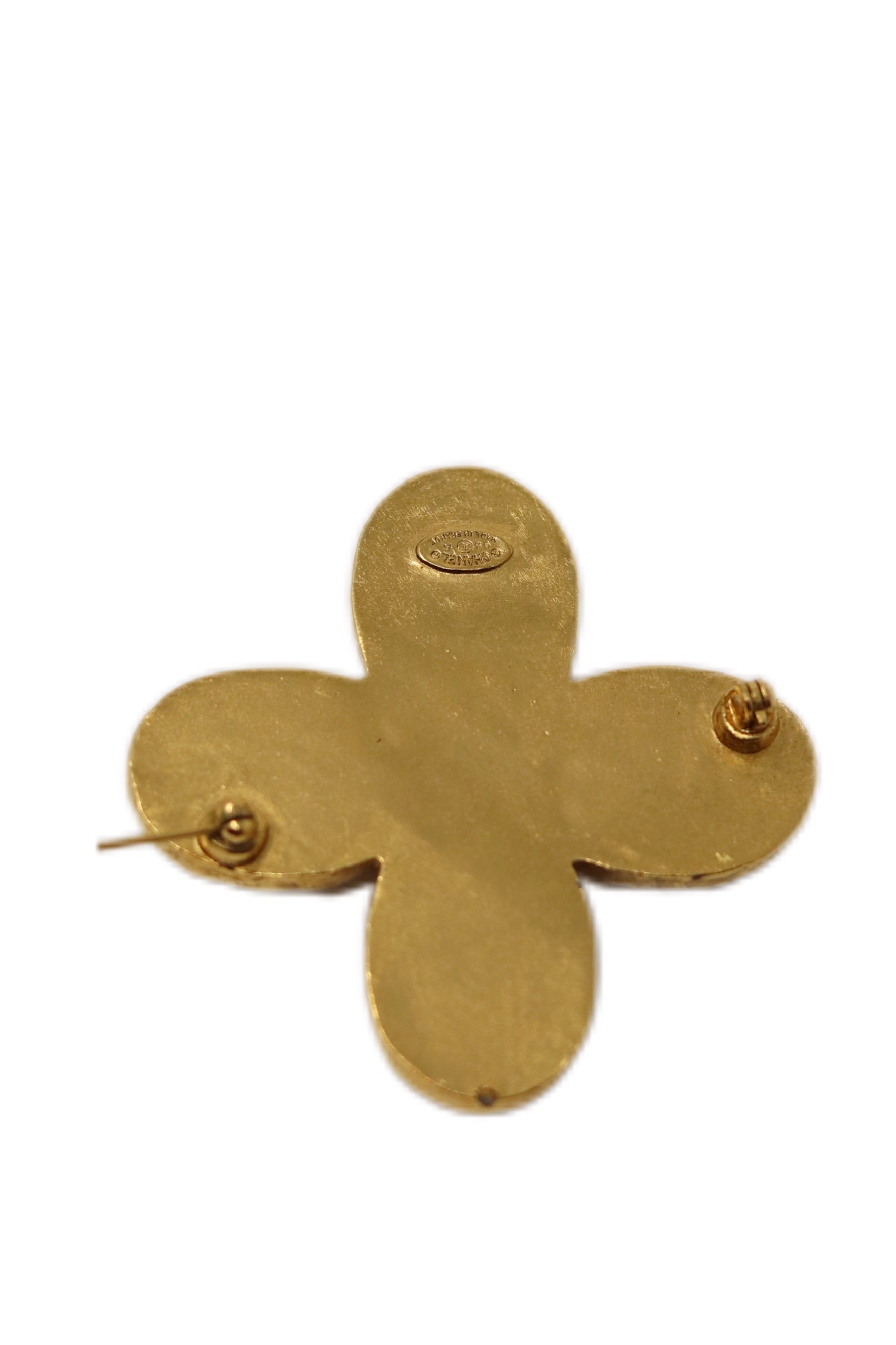 Pre-Owned Chanel 1995 Mother Of Pearl CC Brooch