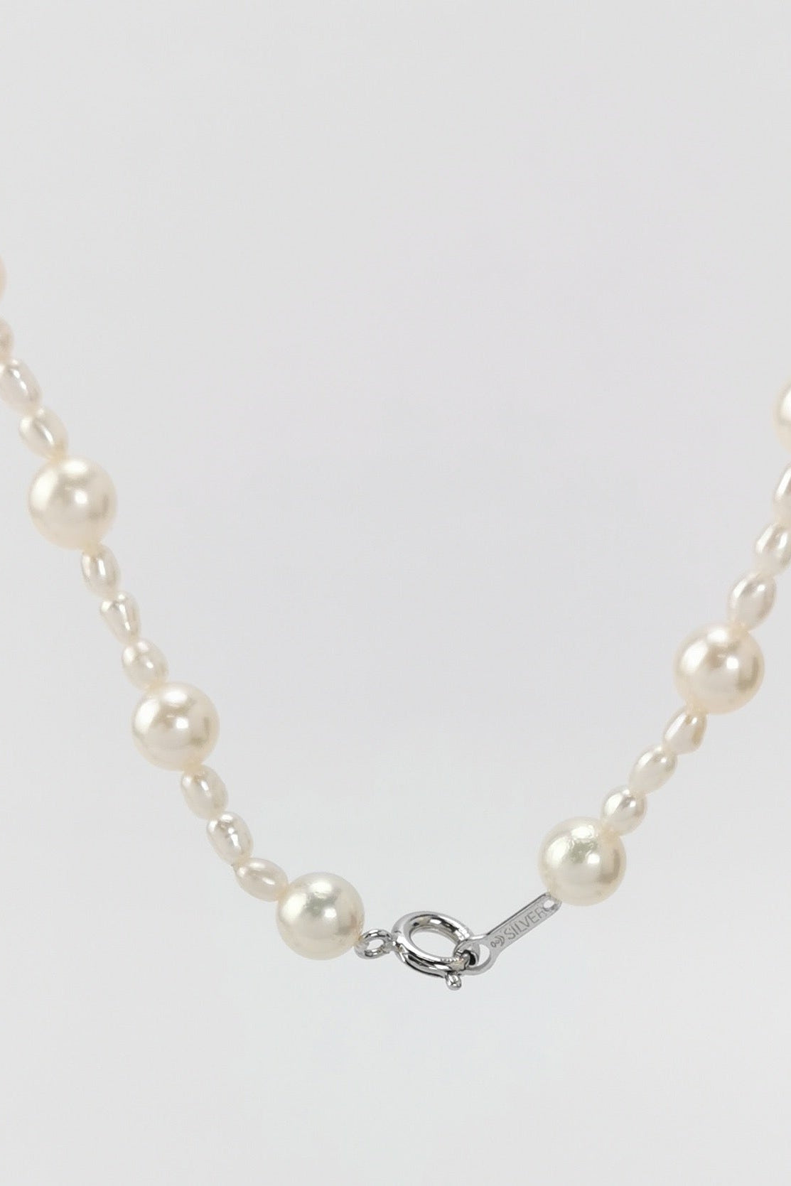 TASAKI Vintage Pearl Necklace Silver Clasp