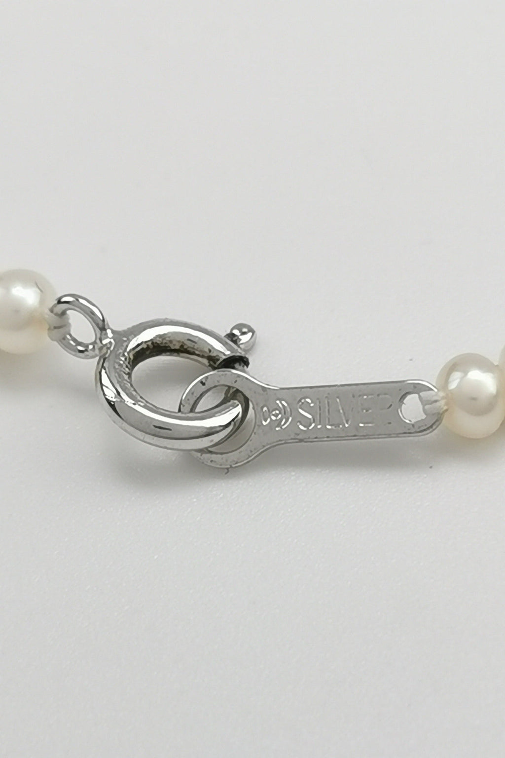 TASAKI Vintage Baby Pearl Necklace With Silver Clasp