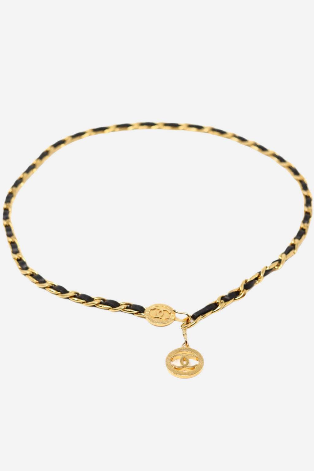 Pre-Owned Chanel Leather Chain Belt