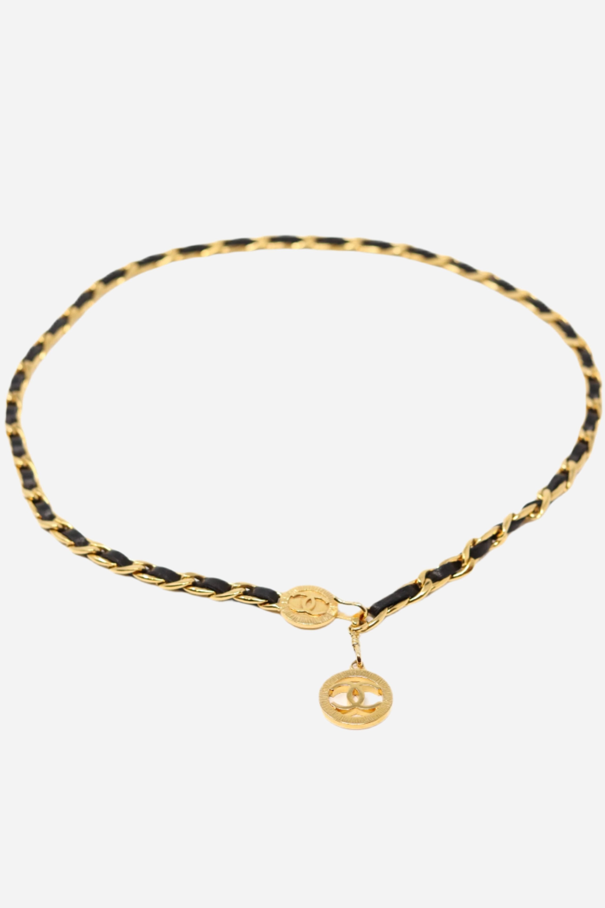 Pre-Owned Chanel Leather Chain Belt