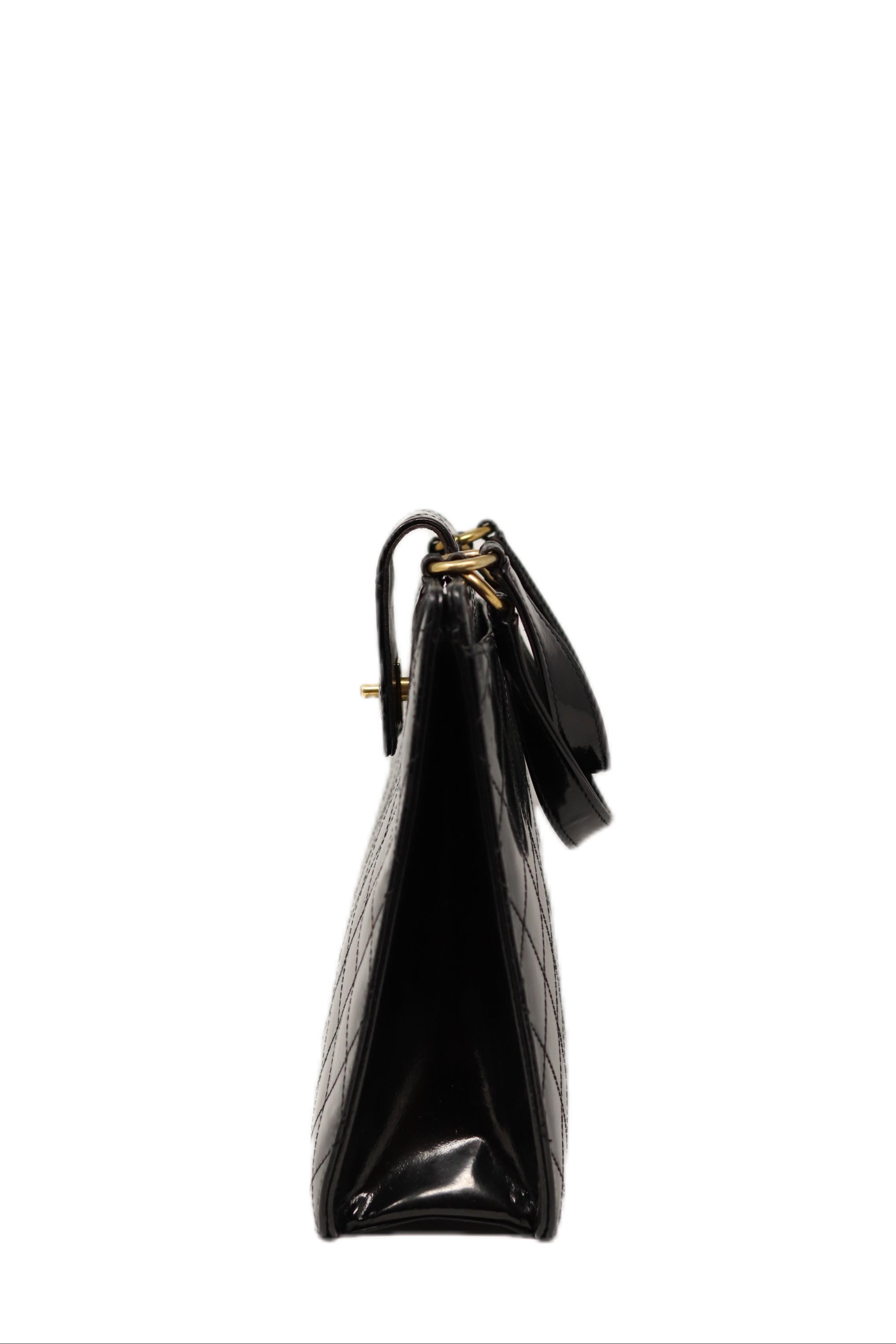Pre-Owned Chanel 1996-1997 Patent Wild Stitch Tote Bag